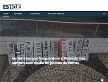 Tablet Screenshot of eshoje.com.br